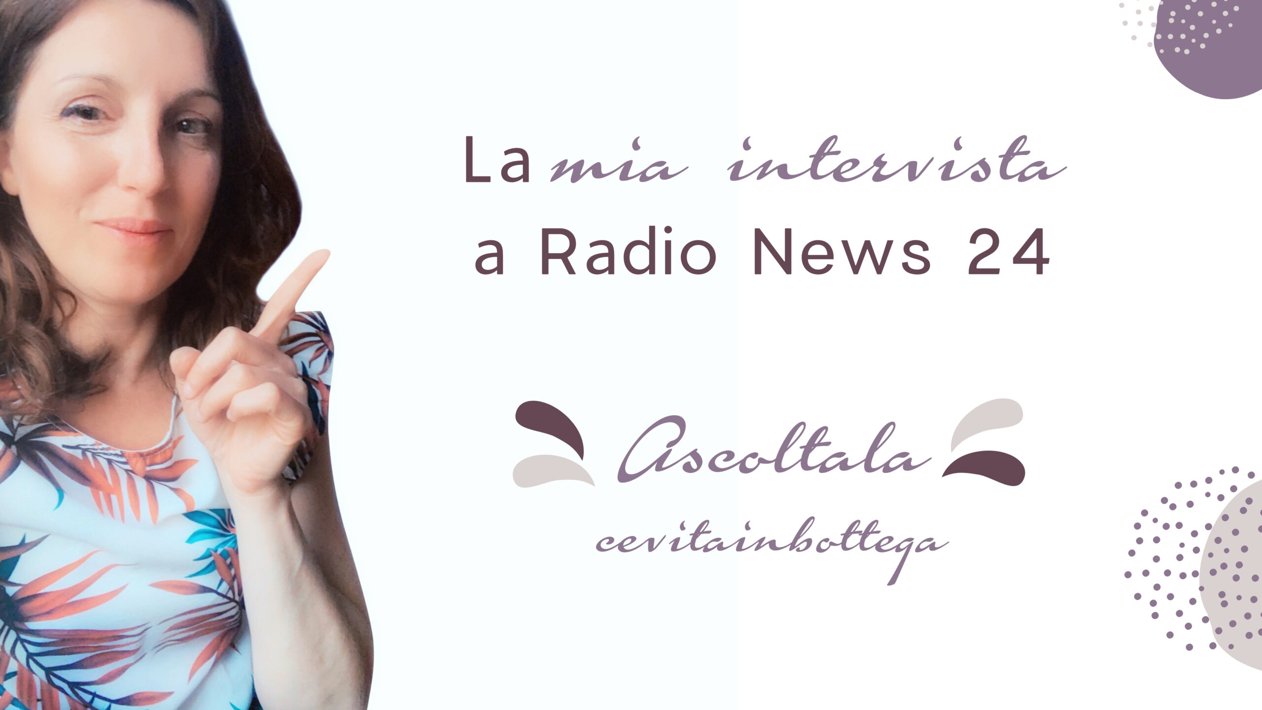 Giò bottega grafica ai microfoni di Radio News 24